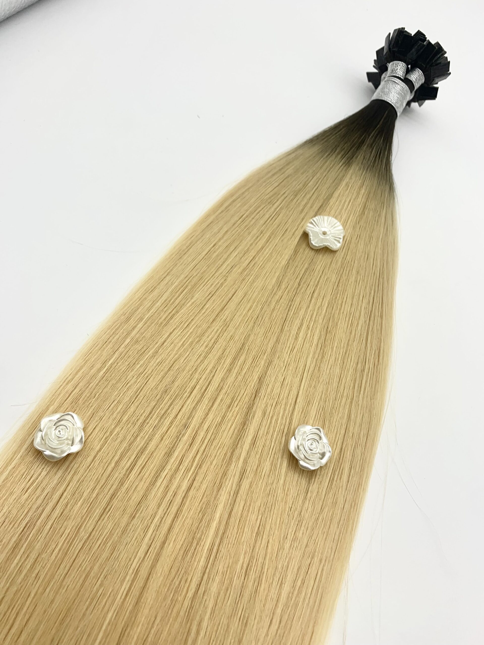 Wholesale Double Drawn Flat Tip Human Hair Extension, product view 5